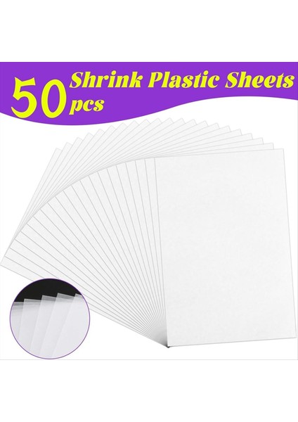Shrinky Dink Levhalar 50 Pcs Shrıncraklar 100 Pcs Anahtar Zincirleri ve Çocuklar Için 100 Açık Çember Yaratıcı Zanaat Markaları Anahtarlıklar (Yurt Dışından) modelleri
