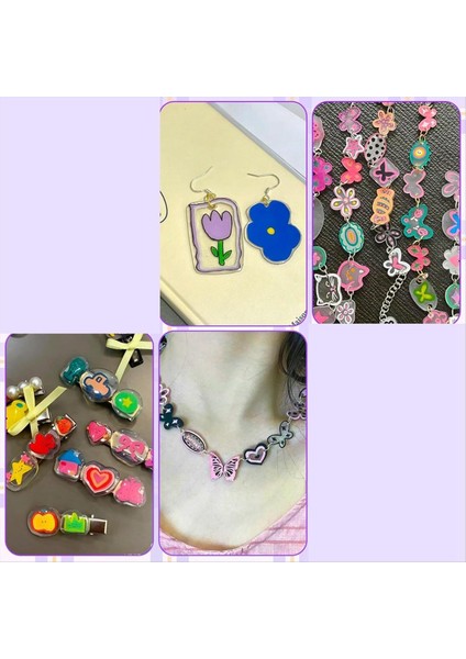 Shrinky Dink Levhalar 50 Pcs Shrıncraklar 100 Pcs Anahtar Zincirleri ve Çocuklar Için 100 Açık Çember Yaratıcı Zanaat Markaları Anahtarlıklar (Yurt Dışından) indirimleri