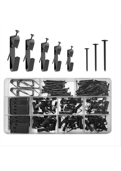 220 Pcs Resim Askıları 5 Boyutta Resim Asma Kiti Resim Çerçevesi Askıları Resim Için Çerçeve Askısı Kiti Tuval Ayna (Yurt Dışından)