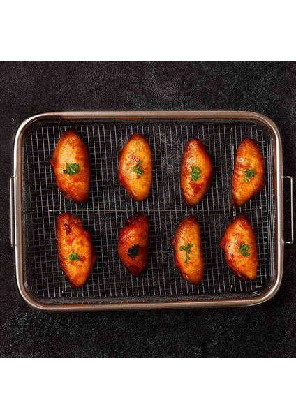 4pcs Fırın Paslanmaz Çelik Izgara Sepeti Yapışmaz Örgü Sepet Hava Fritöz Tepsisi Tel Izgara Sepeti Için Hava Fritöz Sepeti (Yurt Dışından) fiyatları