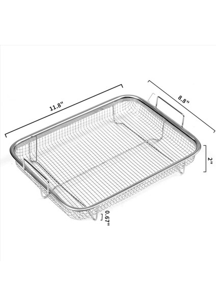4pcs Fırın Paslanmaz Çelik Izgara Sepeti Yapışmaz Örgü Sepet Hava Fritöz Tepsisi Tel Izgara Sepeti Için Hava Fritöz Sepeti (Yurt Dışından) fırsatları