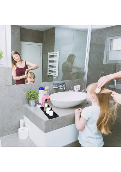 2 Banyo Tepsisi Dekoratif Tepsi Siyah Silikon Depolama Tepsisi Lavabo Için Küçük Tepsi Küvet (Dikdörtgen) (Yurt Dışından) fırsatları