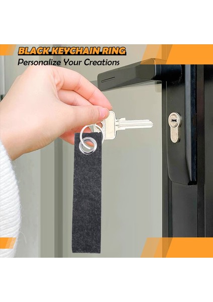 Keçe Anahtar Zinciri Paslanmaz Çelik Yüzük ile 20 Keçe Anahtar Yüzük Kişiselleştirilmiş Anahtar Zinciri Dıy Dekorasyon Zanaat Anahtar Zinciri (Yurt Dışından) fırsatları