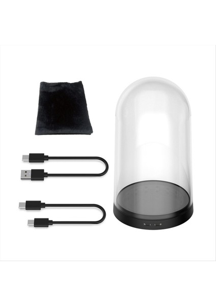 Oyun Bebek Bin Katmanlı Ayna Ses Kontrollü Rgb Aydınlatma Ekran Kutusu Figürü Şeffaf Depolama Kutusu (Yurt Dışından)