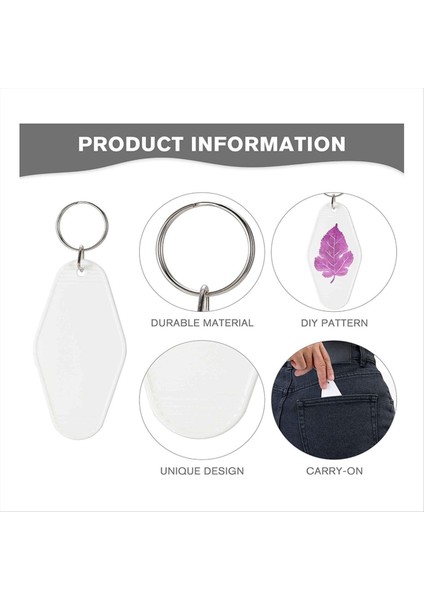 50PCS Boş Motel Anahtar Yüzük Anahtar Halkalarla Toplu Vinil Dıy Crafts Anahtarlık ve Bagaj Tag B Için Anahtar Etiketi (Yurt Dışından) fiyatları