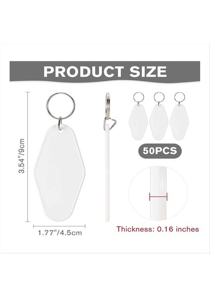 50PCS Boş Motel Anahtar Yüzük Anahtar Halkalarla Toplu Vinil Dıy Crafts Anahtarlık ve Bagaj Tag B Için Anahtar Etiketi (Yurt Dışından) modelleri