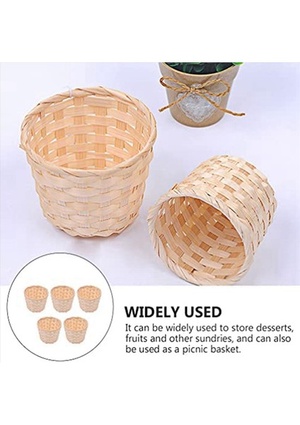 10 Adet Mini Dokuma Sepetleri Parti Favedileri Için Tutamak Olmayan Sepetler Çeşitli Durumlara Uygun Dekor (7 5X6CM) (Yurt Dışından) indirimleri