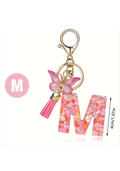 N Style Mektup Anahtarlık Sevimli Ilk Mektup Anahtarlık Tutma Kolye (Yurt Dışından) fırsatları