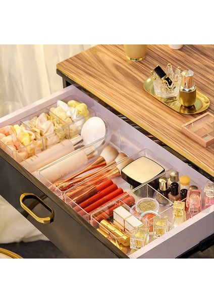 Şeffaf Akrilik Kozmetik Katmanlı Saklama Kutusu Soyunma Masası Kozmetik Depolama Kutusu Masaüstü Çekmece Saklama Kutusu A (Yurt Dışından) modelleri