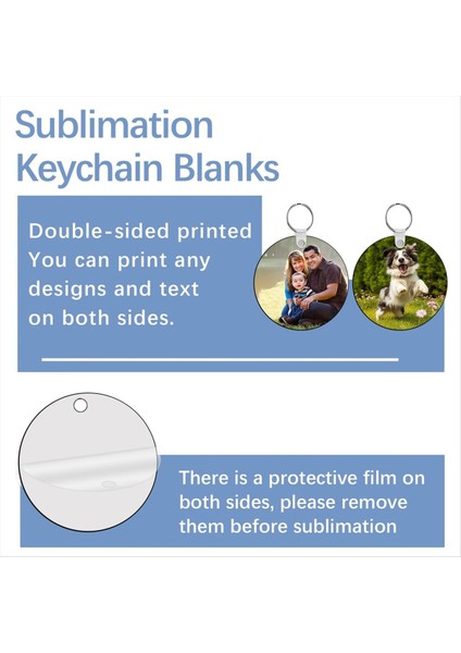 Sublimasyon Anahtarlık Boşlukları Çift Side 80 Mdf Süblimasyon Anahtarları Boş 160 Halka ve Klips (Yurt Dışından) fırsatları