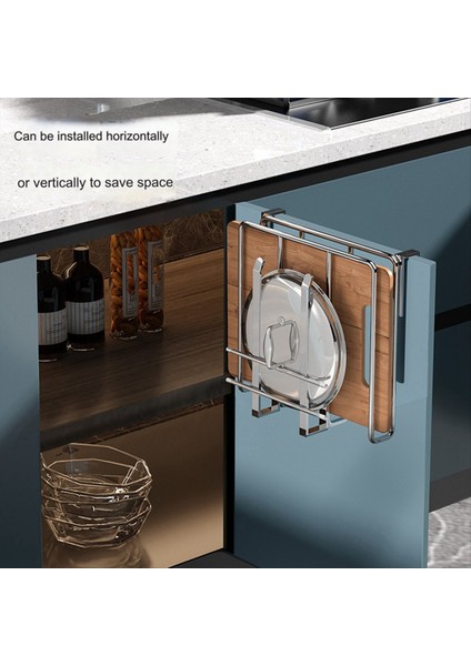 Dolap Kesme Tahtası Tutucu Paslanmaz Çelik Cilalı Kesme Tahtası Raf Yumruksuz Kesme Tahtası Askı A (Yurt Dışından) fiyatları