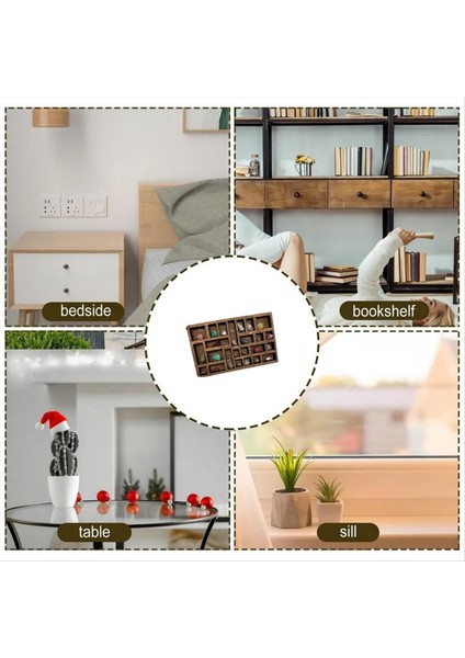 1 12 Minyatür Biblo Rafı Minyatür Kristal Raf Oyuncusu Minyatür Dekor Yazıcılar Tepsisi Minyatür Kullanımı Kolay (Yurt Dışından) indirimleri