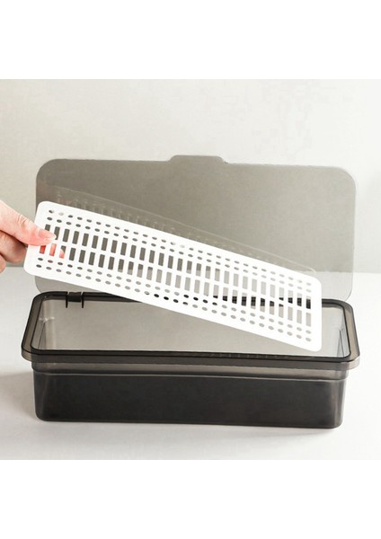 Kapaklı 4x Sofra Takımı Tepsisi Kapak Plastik Çatal Tepsisi ile Zeste Depolama Çatal Teşheri Çekmece Organizer Eden Depolama B (Yurt Dışından) indirimleri