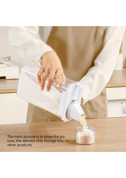 Mühürlü Ev Tahıl Depolama Kutusu Şeffaf Pirinç Kovası Mutfak Depolama Kavanozu Makarna Konteyneri 2300ML (Yurt Dışından) fiyatları