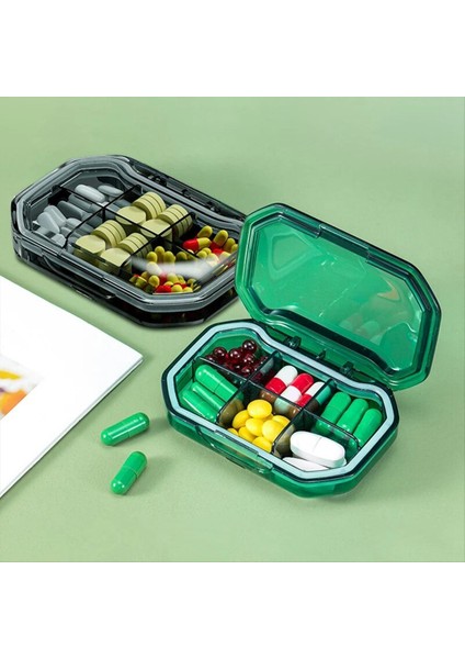 6 Izgara Taşınabilir Ilaç Kutusu Büyük Kapasiteli Mühürlü Şeffaf Neme Dayanıklı Hap Küçük Mücevher Depolama Kutusu (Yurt Dışından) fiyatları