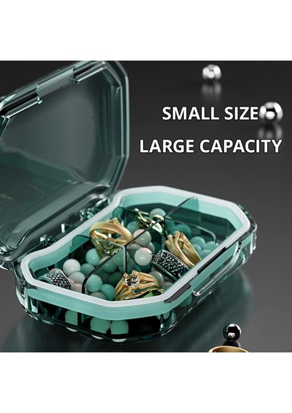 6 Izgara Taşınabilir Ilaç Kutusu Büyük Kapasiteli Mühürlü Şeffaf Neme Dayanıklı Hap Küçük Mücevher Depolama Kutusu (Yurt Dışından) modelleri