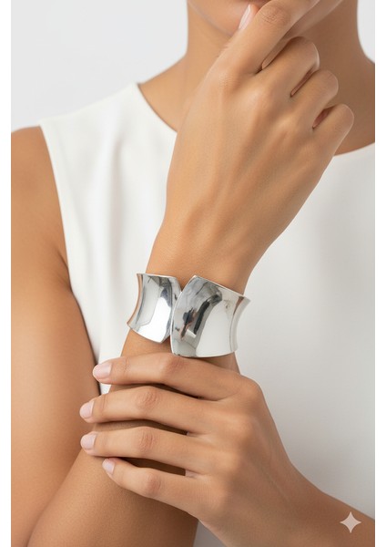 Kelepçe Bilezik - Gümüş modelleri