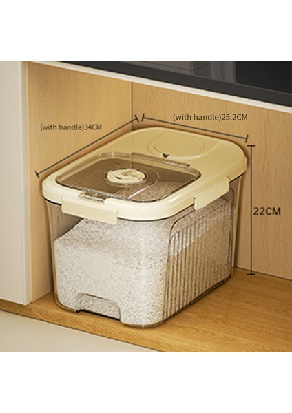 Pirinç Kap Pirinç Saklama Kutusu Plastik Gıda Ucu Mühürlü Kanıt Mutfak Için (Yurt Dışından) fiyatları