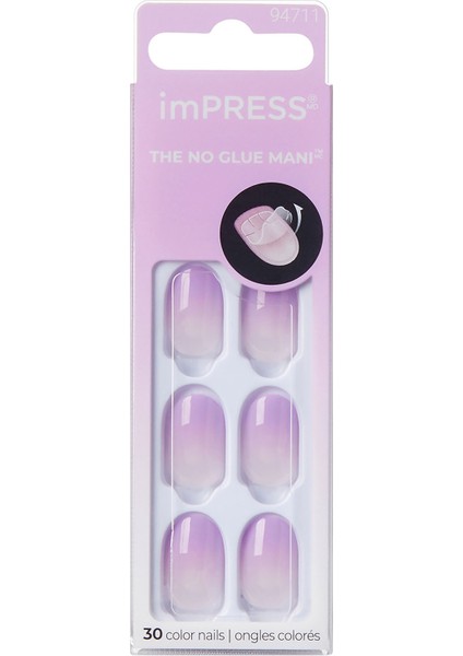 Kendinden Yapışkanlı Takma Tırnak Kısa Ombre Mor fırsatları