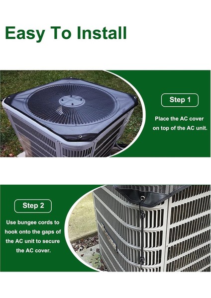Klima Örtüsü Dış Ünite Için Evrensel Ac Kapağı Dış Dış Dış Mekan Için Ağ Kliması Kapakları C (Yurt Dışından)