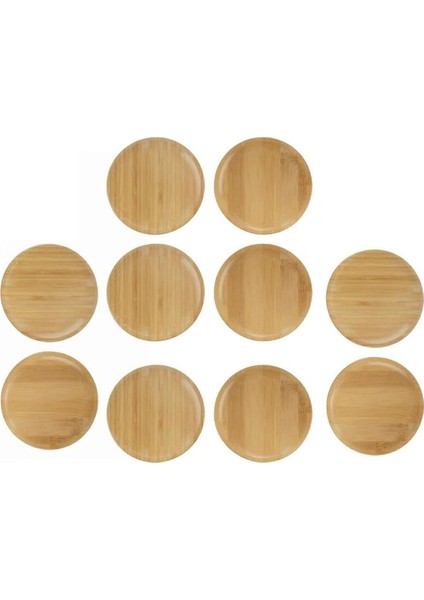 10PCS Şarap Bardağı Charcuterie Topper Cam Charcuterie Tahta Topper Bambu Şarap Cam Topper Bardak Altlık (Yurt Dışından)