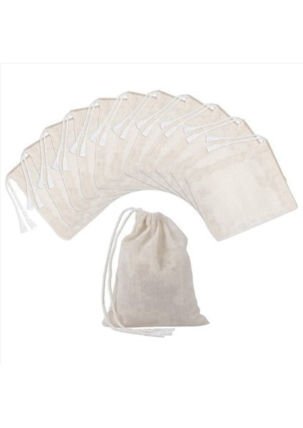 200 Adet Çizme Pamuk Torbaları Muslin Çantaları Çay Demleme Çantaları (4 x 3 Inç) (Yurt Dışından) fiyatları