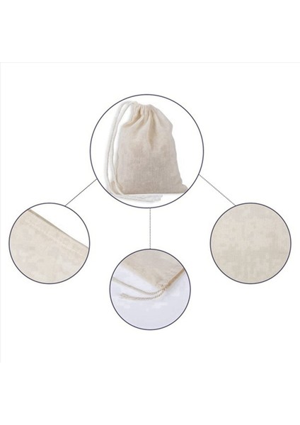 200 Adet Çizme Pamuk Torbaları Muslin Çantaları Çay Demleme Çantaları (4 x 3 Inç) (Yurt Dışından) modelleri