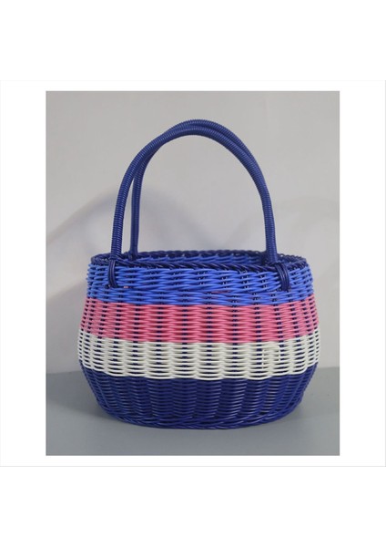 Küçük Dört Renkli Açık Piknik Sepeti Taklit Rattan Dokuma Alışveriş Sepeti Meyve Sepeti Sepeti (Yurt Dışından) fiyatları