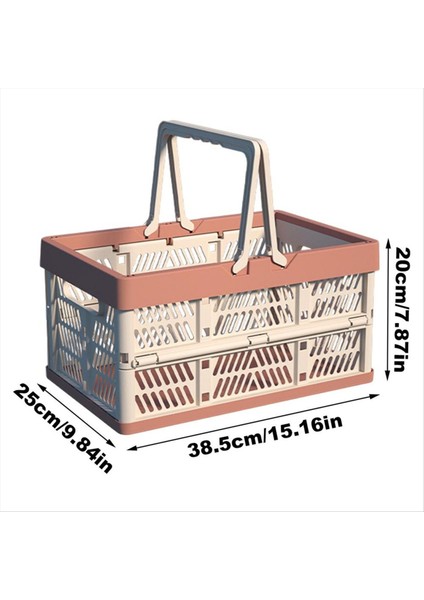 Açık Katlanır Piknik Sepeti Taşınabilir Kamp Depolama Konteyner Plastik Çerçeve Büyük Kapasite Süpermarket Alışveriş B (Yurt Dışından) fırsatları