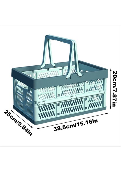 Açık Katlanır Piknik Sepeti Taşınabilir Kamp Depolama Konteyner Plastik Çerçeve Büyük Kapasite Süpermarket Alışveriş B (Yurt Dışından) indirimleri