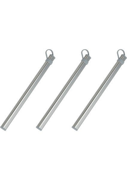 3x Yemek Çubukları Depolama Tüpleri Titanyum Çubukları Için Alüminyum Alaşım Kutusu Kasa Çubuklar Gri (Yurt Dışından)