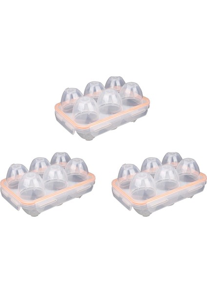 3x Taşınabilir Kamp Şok Geçirmez ve Sızdırmaz 6 Yumurta Taşıyıcı Konteyner Kılıfı Yumurta Taşıyıcı Tutucu Yumurta Saklama Kutusu Kılıfı (Yurt Dışından)