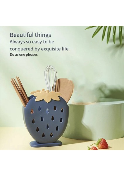 Yemek Çubuğu Kafesi Mutfak Ayakta Çok Işlevli Çubuk Kafesi Çift Katmanlı Drenaj Çubuğu Kutu Plastik Çubuk Tüpü (Yurt Dışından) fırsatları