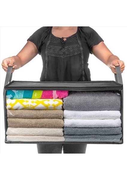 6pcs Yorgan Organizatör Kutusu Katlanabilir Taşınabilir Dolap Istiflenebilir Kutular Dokuma Olmayan Giysiler Depolama Battaniyeleri Koleksiyon Vaka-Gray (Yurt Dışından) indirimleri