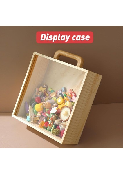 Oyuncak Depolama Organizatörü Sap ve Kapaklı Yapı Taşları Kutusu Doğal Ahşap Kids Çocuk Oyuncak Konteynerleri Göğüs Gösteriyor (Yurt Dışından) indirimleri