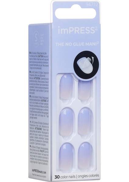 Kendinden Yapışkanlı Takma Tırnak Kısa Ombre Lila fiyatları