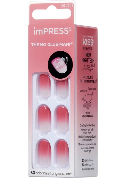 Kendinden Yapışkanlı Takma Tırnak Kısa Ombre Pembe fiyatları