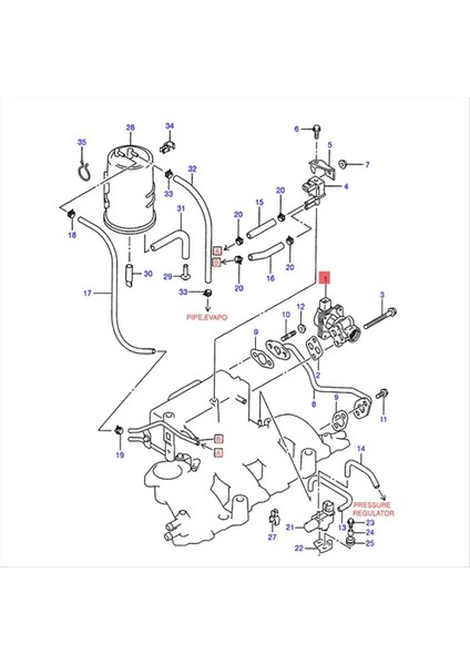 1811177E00 Egzoz Gazı Sirkülasyon Valfi Için Suzuki Aerio Saygısı Grand Vitara Xl7 Sidekick Tracker EGV922 Egr Valfı (Yurt Dışından) modelleri