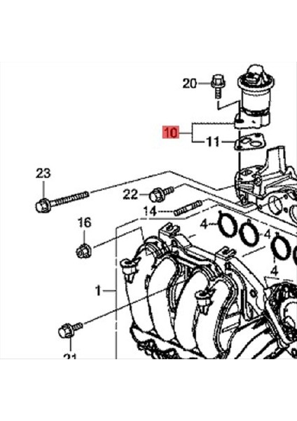 Araba Bekarma Gaz Devridaim Egr Valfı 18011-RBJ-000 Honda Civic Için 12-15 Fit 15-16 Insight 10-14 18011RBJ000 (Yurt Dışından) fiyatları
