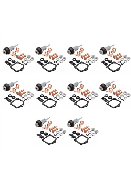 10X Universal Motor Başlangıç Solenoid Onarımı Yeniden Inşa Edin Toyota Subaru Honda Için Ayar Piston Kontakları (Yurt Dışından)