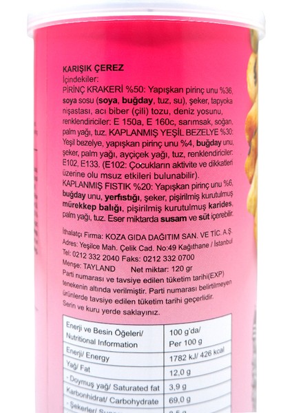 Khao Shong Karışık Pirinç Kraker 120 gr fiyatları