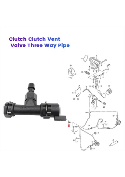 Araba Debriyaj Havalandırma Valfi Üç Yolu Boru 1J0721468E Audi A3 Tt Quattro Vw Eos Gtı Jetta Beetle 1J0721468C (Yurt Dışından) fiyatları
