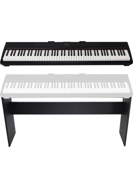 Jwin Sapphire SDP-110 Çekiç Aksiyonlu 88 Tuşlu Dijital Piyano + Tabure - Siyah