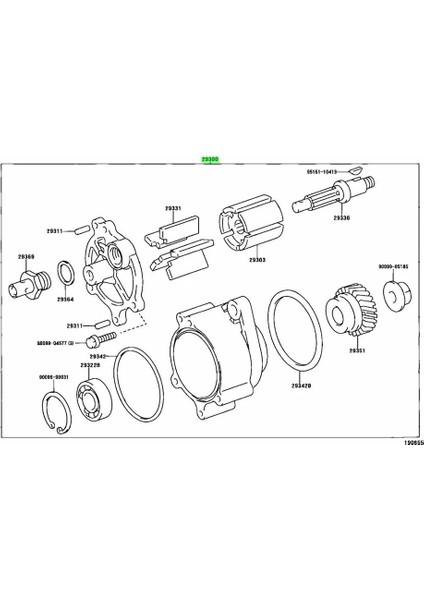 Toyota Land Cruiser HZJ75 HDJ78 HDJ80 1pz 1Hz 1hd Için Yeni Motor Vakum Pompası (Yurt Dışından) indirimleri