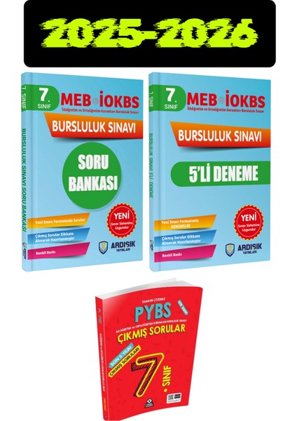 7. Sınıf Bursluluk Soru Bankası Deneme Sınavı Çıkmış Sorular Seti