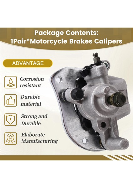 1pair Motosiklet Fren Kaliperi Yamaha Için Alt Pompa Assy Yamaha Için Assy YFM700 YEM700F 2007-2018 Ön Fren Kaliper (Yurt Dışından) fırsatları