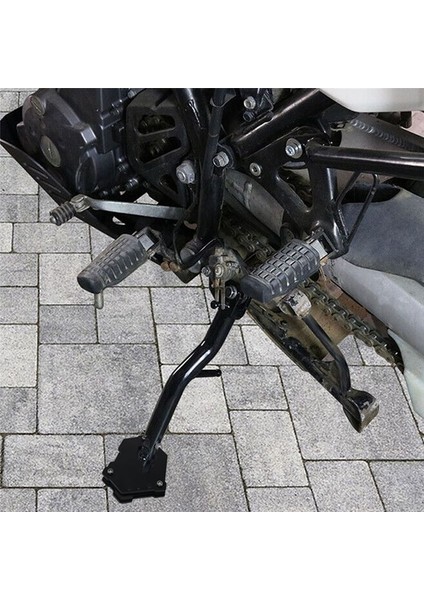 Motosiklet Kickstand Foot Side Stand Uzantı Pad Kawasakı Klr 650 KLR650 2021 2022 (Siyah) (Yurt Dışından) modelleri