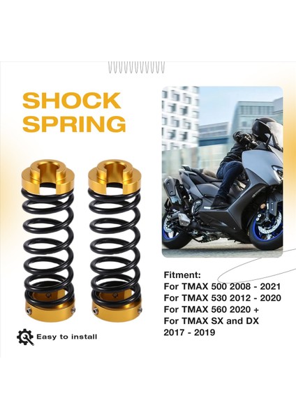 Yamaha Için TMAX500 TMAX530 TMAX560 Sx Dx Asansör Koltuk Yay Şok Emici Struts Silahlar Asansör Destek Altın (Yurt Dışından) fırsatları