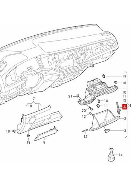 2pcs Araba Iç Lhd Torpido Kutusu Golf Için Damper Fren Elemanları 7 Mk7 Tavşan Passat Arteon Atlas T-Roc Kodiaq 5G1858309 (Yurt Dışından) fırsatları