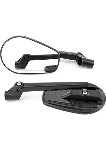 Elektrikli Araçlar ve Motosikletler Için Uygun Cnc Alüminyum Alaşım Karbon Fiber Görünüm Reversing Dikiz Aynası Elips (Yurt Dışından)